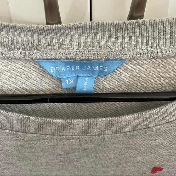 Draper James Bobbie Sweatshirt Dress in Printed Hearts - Picture 7 of 9